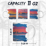 Coronado Beach San Diego CA Mug 11oz — White Ceramic Crown City Mug 2