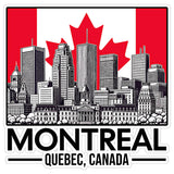 Montreal Quebec Canada Sticker 4 Inch — Waterproof Vinyl Decal City Travel Souvenir 8