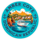 Amber Cove Dominican Republic Sticker 4 Inch Travel Souvenir City Destination - Waterproof Vinyl Decal for Laptop Water Bottle Car Tumbler - Durable Aesthetic Long-Lasting Stickers for Adults ID44990 1