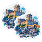 Edinburgh Scotland Sticker 4 Inch 2-Pack Historic Scottish Landmark - Waterproof Vinyl Decal for Laptop Water Bottle Car Tumbler Luggage - Durable Funny Souvenir Stickers for Adults ID45039 8