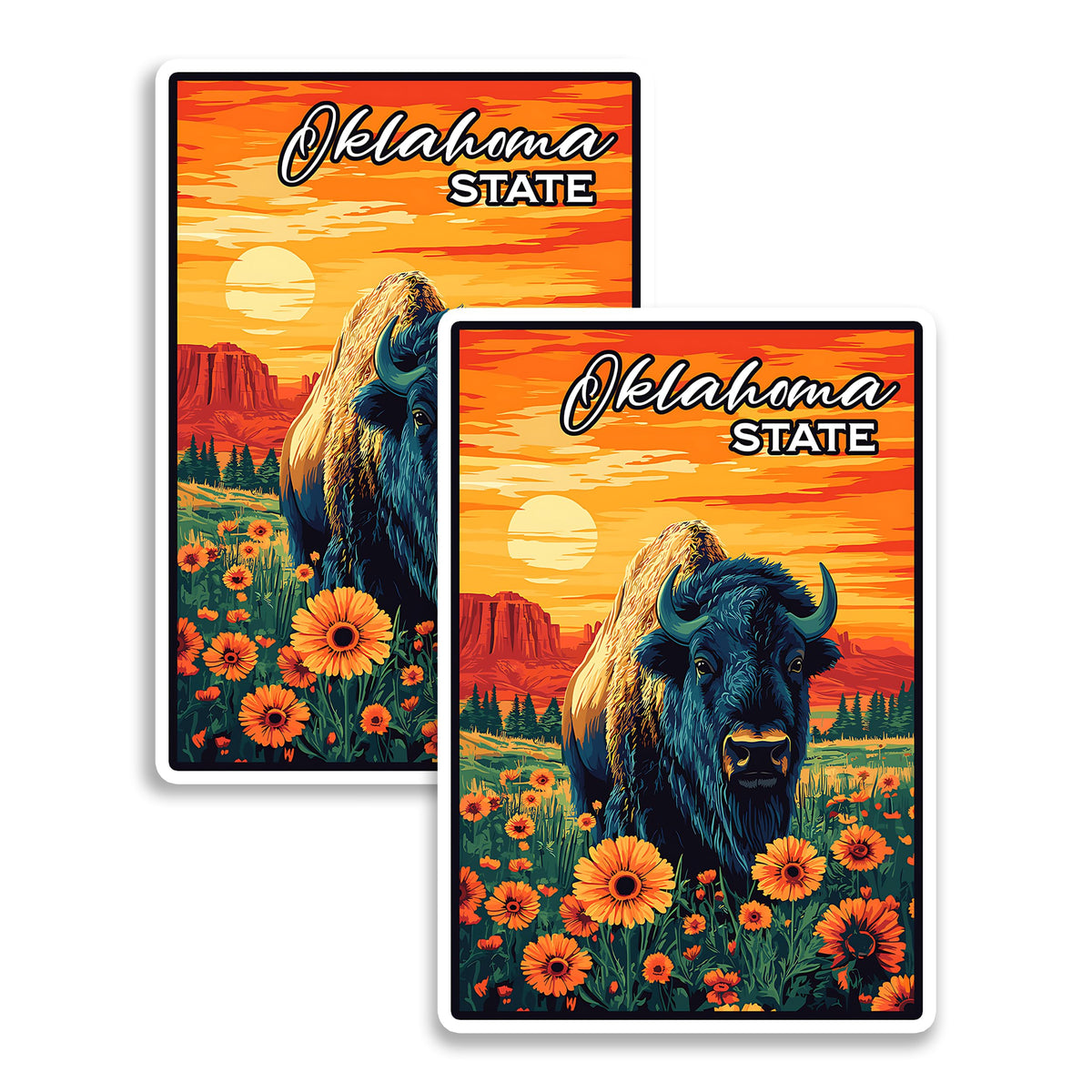 Oklahoma State Magnet 2-Pack — 4