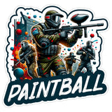 Paintball Sport Sticker 4 Inch — Waterproof Vinyl Decal Tactical Paint Ball 1
