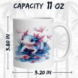 Axolotl Coffee Mug 11oz — Ceramic Cute Walking Fish Salamander Mug 2