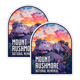 Mount Rushmore National Memorial South Dakota Sticker 2-Pack — 4