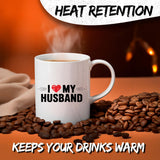 I Love My Husband Mug 11oz — White Ceramic Romantic Coffee Mug 3