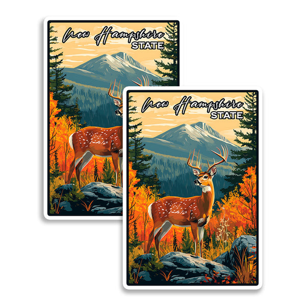 New Hampshire State Magnet 2-Pack — 4