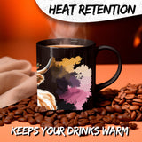 Highland Cow Mug 11oz — Black Ceramic Scottish Farm Coffee Mug 3