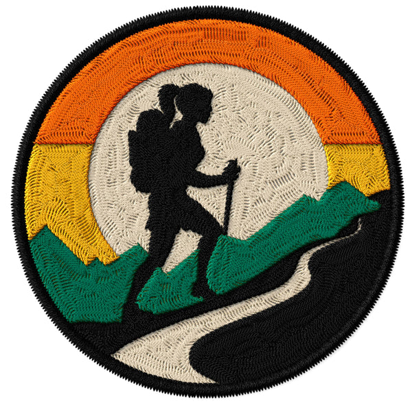 Girl Hiking Patch — 3