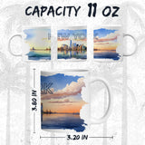 New York State Coffee Mug 11oz — White Ceramic Empire State Mug 2