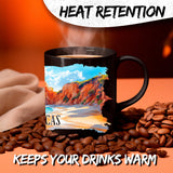 Cabo San Lucas Mexico Coffee Mug 11oz — Black Ceramic Baja Beach Resort Mug 3
