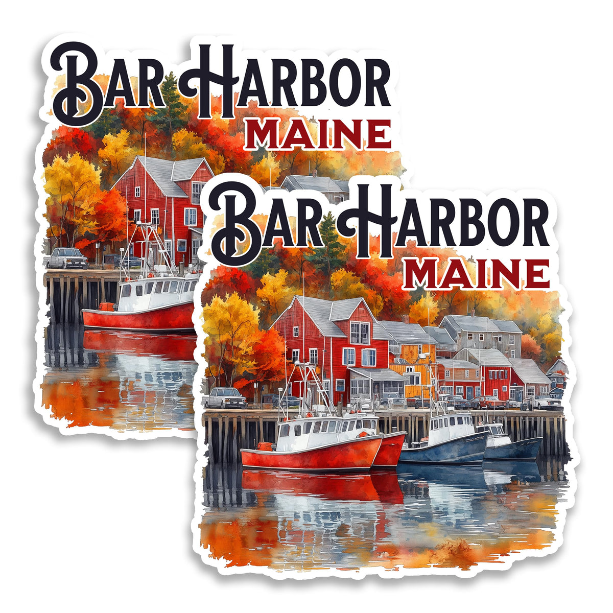 Bar Harbor Maine Magnet 2-Pack — 4