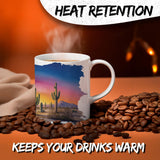 Cactus Coffee Mug 11oz — White Ceramic Plant Gift Mug for Succulent Lovers 3