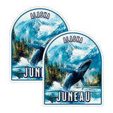Juneau Alaska Sticker 4 Inch 2-Pack - Waterproof Vinyl Decal for Laptop Water Bottle Car Tumbler - Durable Aesthetic Long-Lasting Stickers for Adults ID45039 8