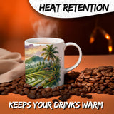 Bali Indonesia Coffee Mug 11oz — White Ceramic Island of the Gods Mug 3