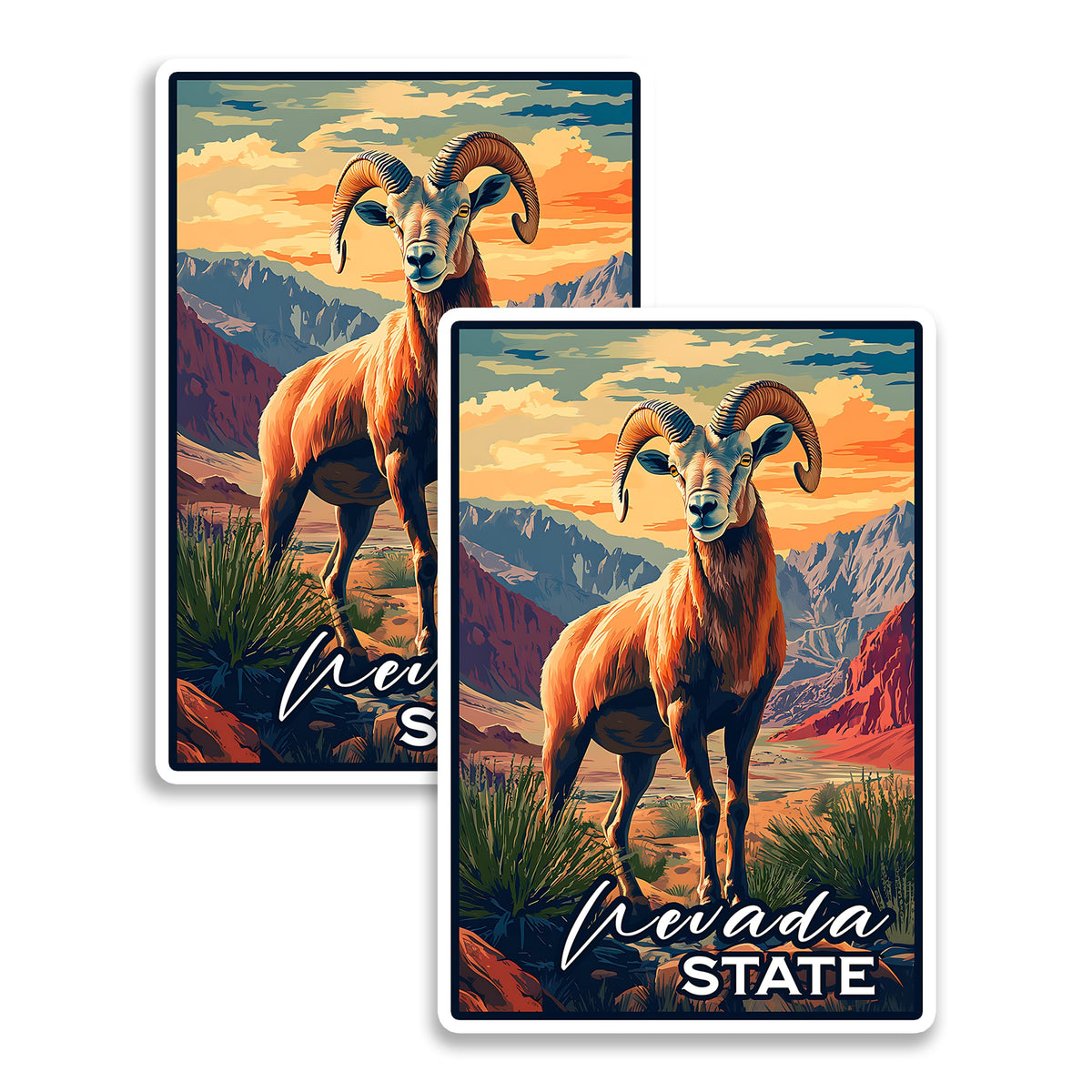 Nevada State Magnet 2-Pack — 4
