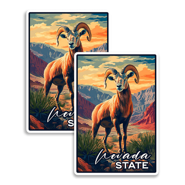 Nevada State Magnet 2-Pack — 4