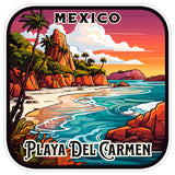 Playa Del Carmen Mexico Sticker 4 Inch — Waterproof Vinyl Decal City Travel Souvenir 1