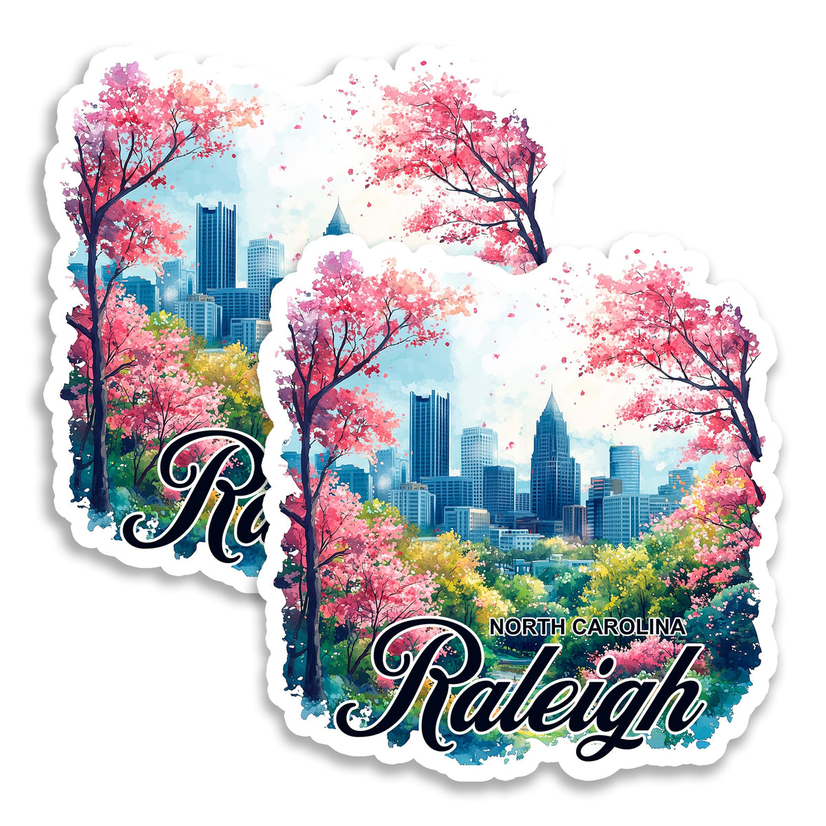Raleigh North Carolina Magnet 2-Pack — 4