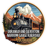 Durango and Silverton Narrow Gauge Railroad Colorado Sticker 4 Inch — Waterproof Vinyl Decal City Travel Souvenir 1