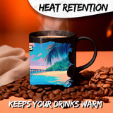Bahamas Coffee Mug 11oz — Black Ceramic Tropical Island Beaches Mug 3
