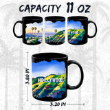 Hollywood Los Angeles CA Mug 11oz — Black Ceramic Cali Movie Star Mug 2