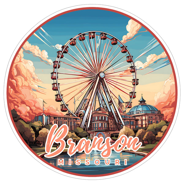 Branson Missouri Sticker 4 Inch — Waterproof Vinyl Decal City Travel Souvenir