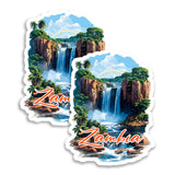Zambia Magnet 4 Inch 2-Pack Country Africa – Strong Vinyl Decorative Travel Magnets for Fridge Locker Kitchen Office – Cute Fun Aesthetic Cool Durable & Long-Lasting Souvenir ID44999 1