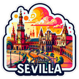 Sevilla Spain Sticker 4 Inch — Waterproof Vinyl Decal City Travel Souvenir 8