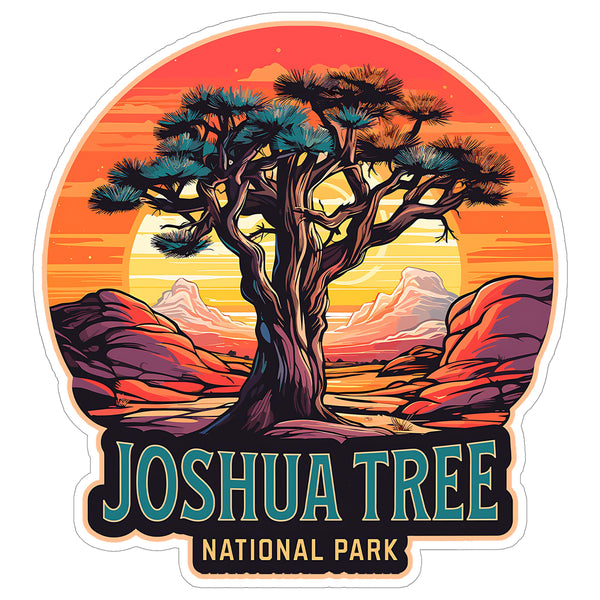 Joshua Tree National Park California Sticker 4 Inch — Waterproof Vinyl Decal Scenic Landmark
