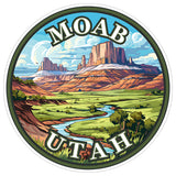 Moab Utah Sticker 4 Inch — Waterproof Vinyl Decal Red Rock Adventure 1
