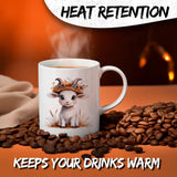 Goat Coffee Mug 11oz — Ceramic Kid Capra Horn Farm Gift Mug 3