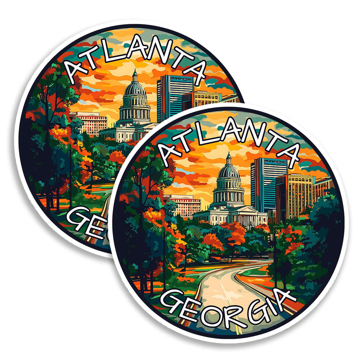 Atlanta Georgia Magnet 2-Pack — 4