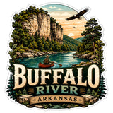 Buffalo River Arkansas Sticker 4 Inch — Waterproof Vinyl Decal 1