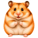 Hamster Sticker 4 Inch — Waterproof Vinyl Decal 1