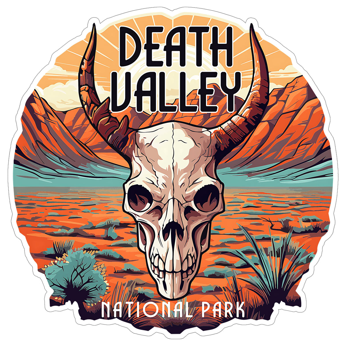 Death Valley National Park California Travel Souvenir-Nevada Sticker 4 Inch — Waterproof Vinyl Decal Scenic Landmark