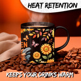 Crazy Chicken Lady Mug 11oz — Black Ceramic Funny Chicken Coffee Mug 3