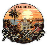 Key West Florida Sticker 4 Inch — Waterproof Vinyl Decal City Travel Souvenir 8