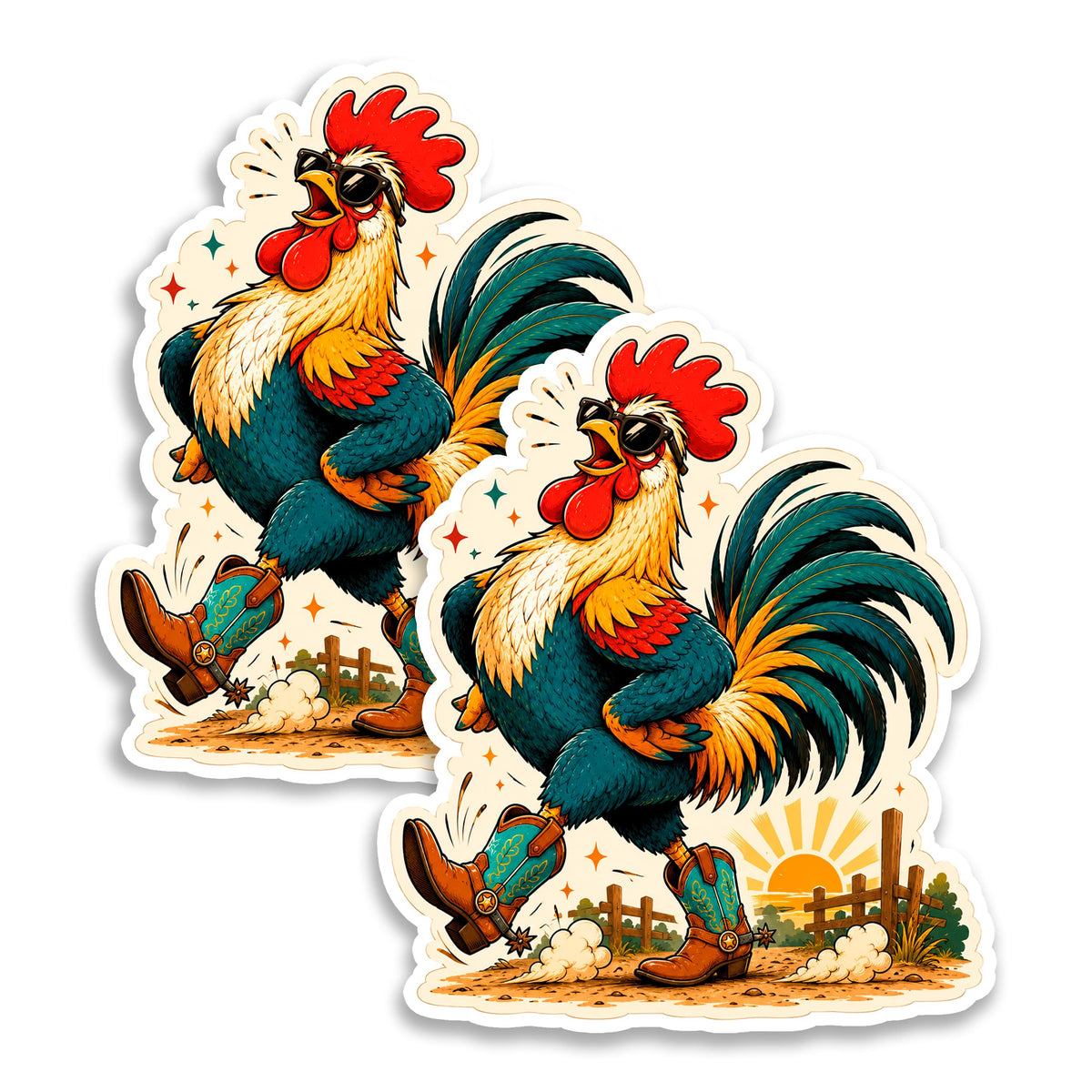 Rooster Magnet 2-Pack — 4