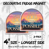With God All Things Are Possible Magnet 2-Pack — 4
