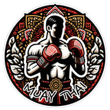 Muay Thai Sticker 4 Inch — Waterproof Vinyl Decal Thai Boxing Martial Art 8