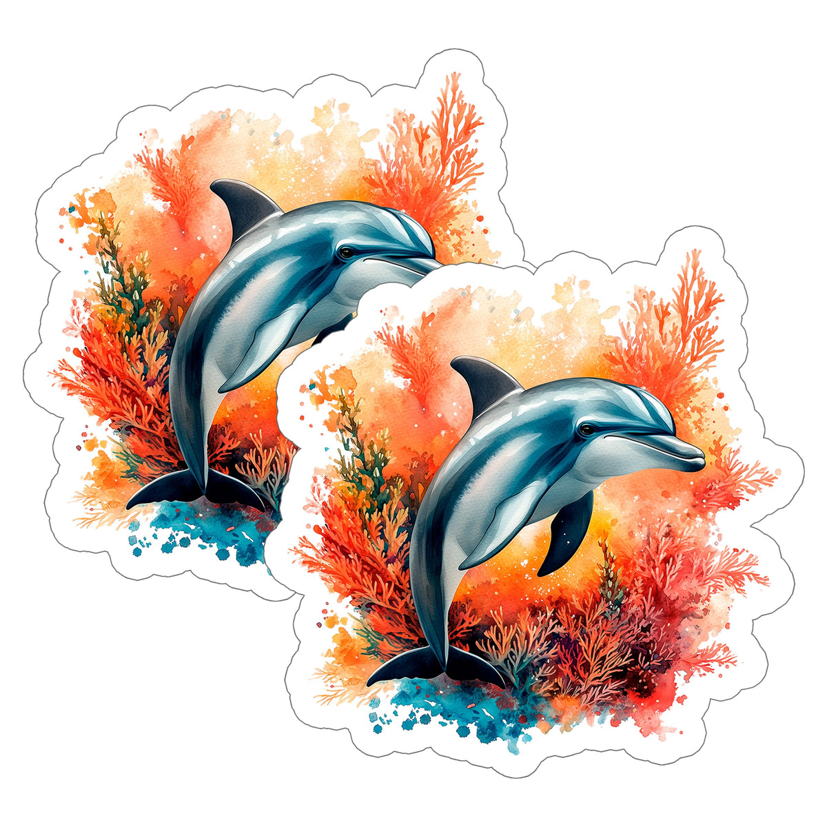 Dolphin Sticker 2-Pack — 4