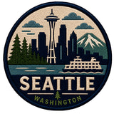 Seattle Skyline Washington Patch — 3