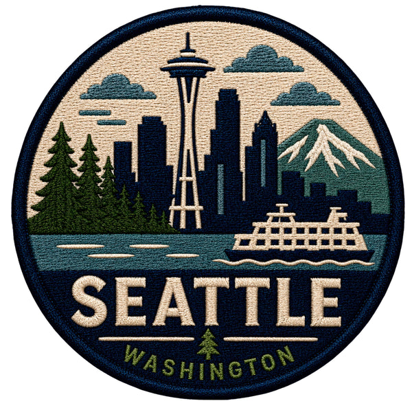 Seattle Skyline Washington Patch — 3