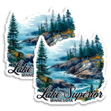 Lake Superior Minnesota Magnet 2-Pack — 4