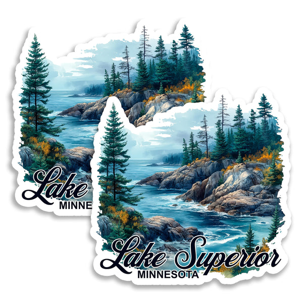 Lake Superior Minnesota Magnet 2-Pack — 4