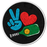 Peace Love Pickleball Patch — 3