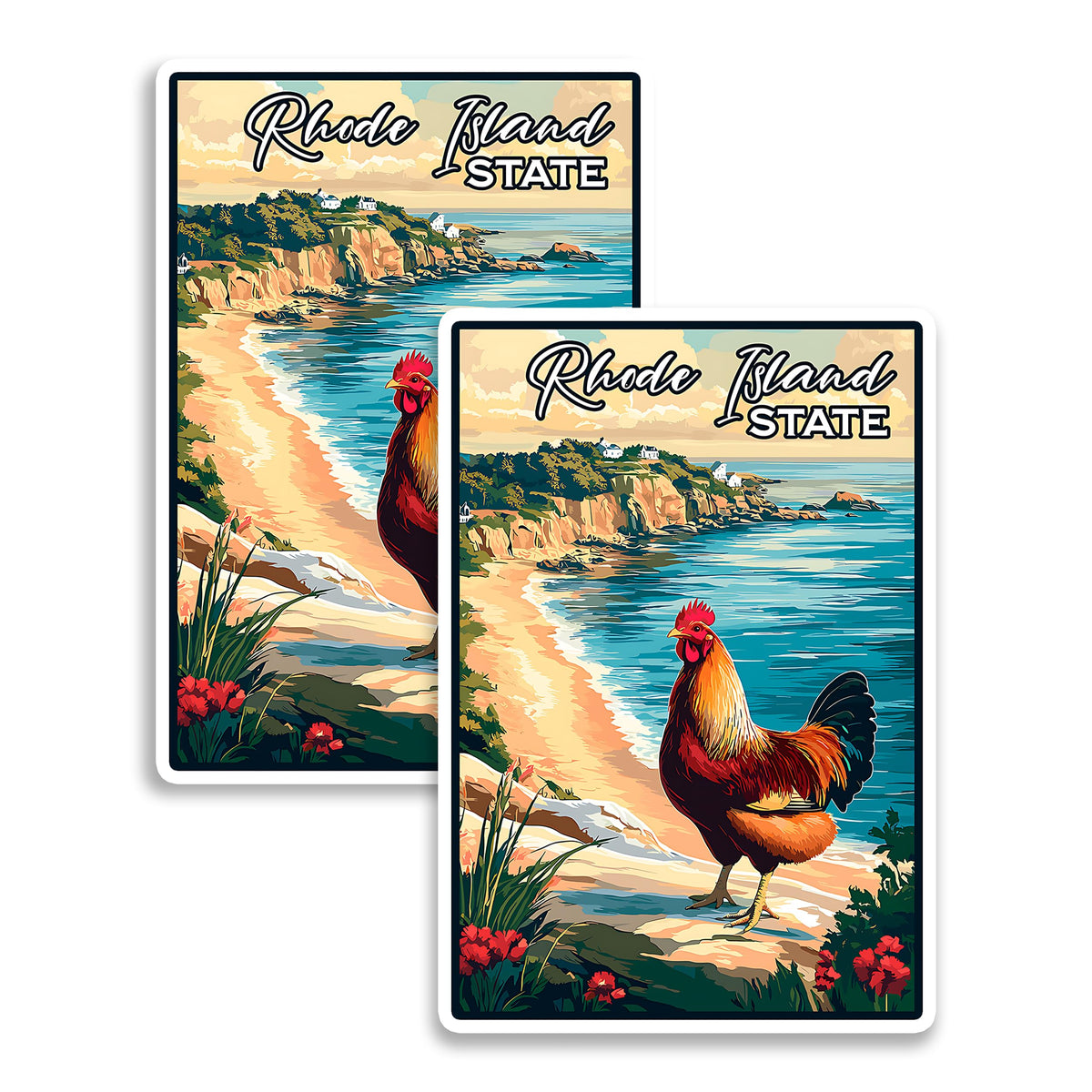 Rhode Island State Magnet 2-Pack — 4