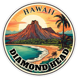 Diamond Head Hawaii Sticker 4 Inch — Waterproof Vinyl Decal City Travel Souvenir 8