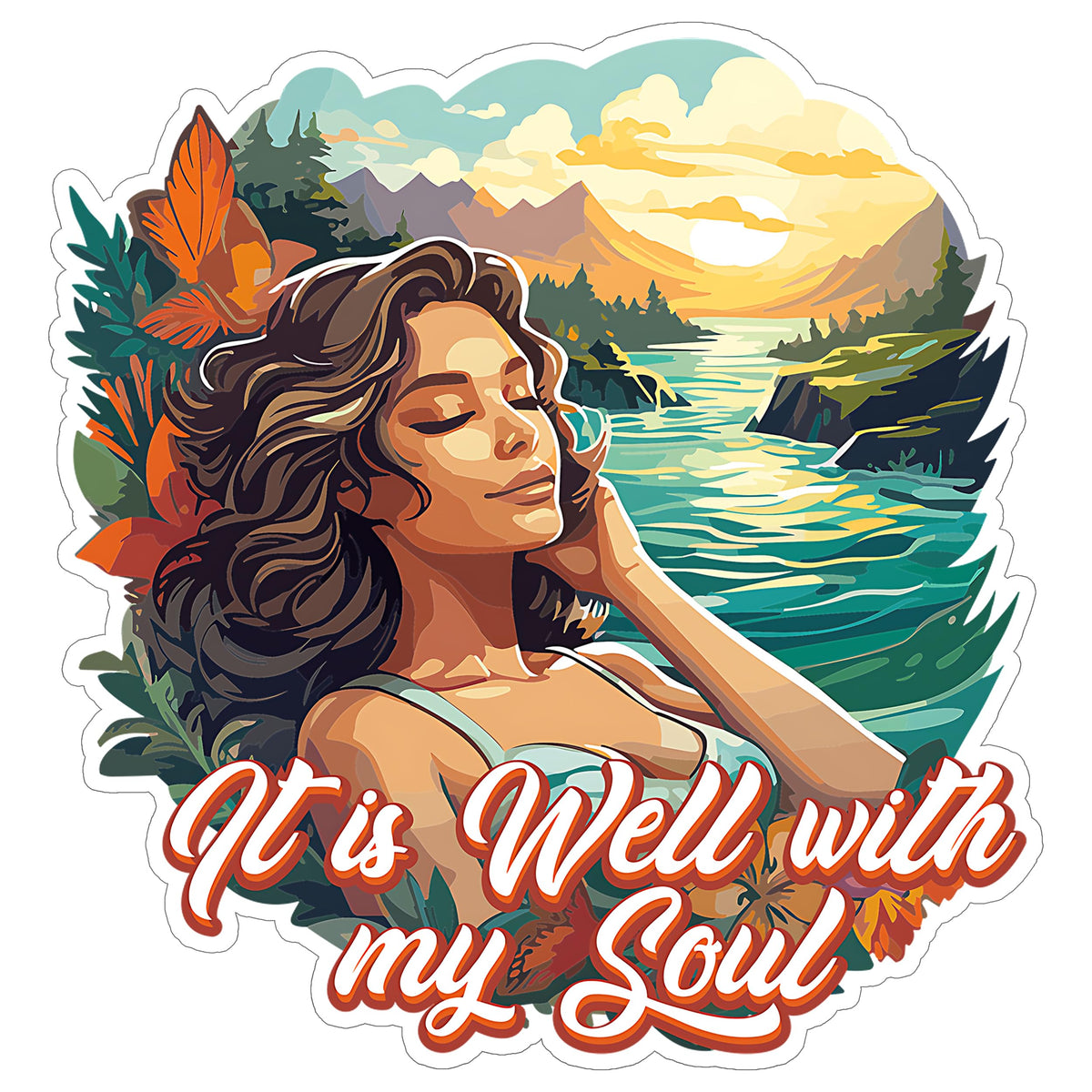 It is Well with My Soul Sticker 4 Inch — Waterproof Vinyl Decal Christian Hymn Faith