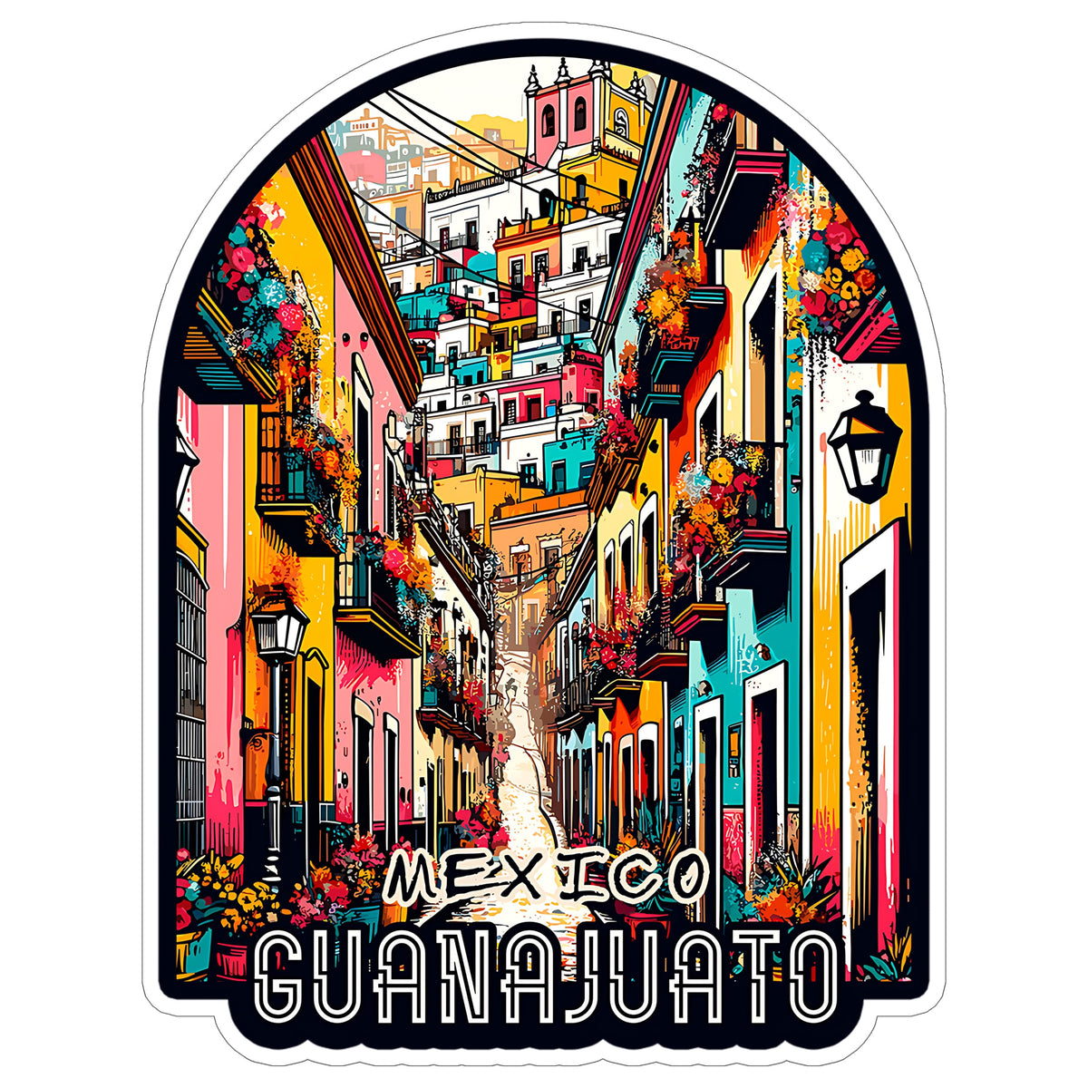 Guanajuato Mexico Sticker 4 Inch — Waterproof Vinyl Decal City Travel Souvenir